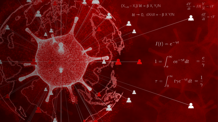 Abstract Image depicting Flu Virus and Formulas