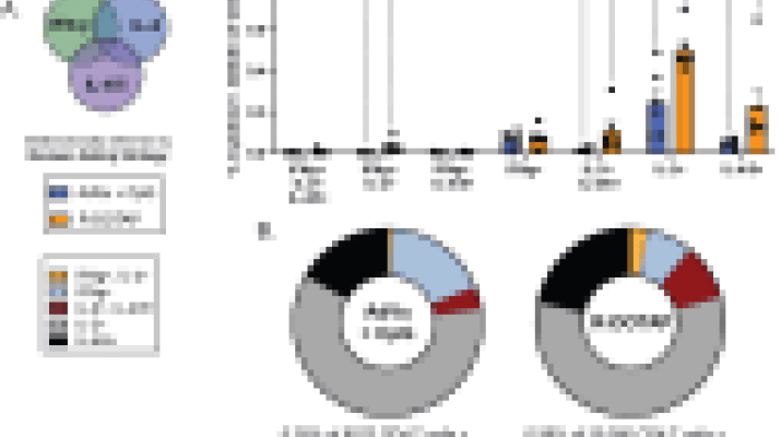 Subsets of vaccine-elicited CD4 T cells that expressed one or more cytokines